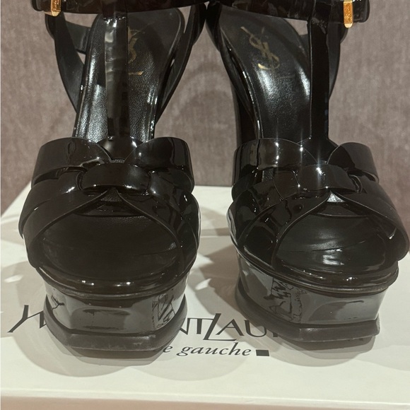 Black ysl tribute sandals - Picture 4 of 4